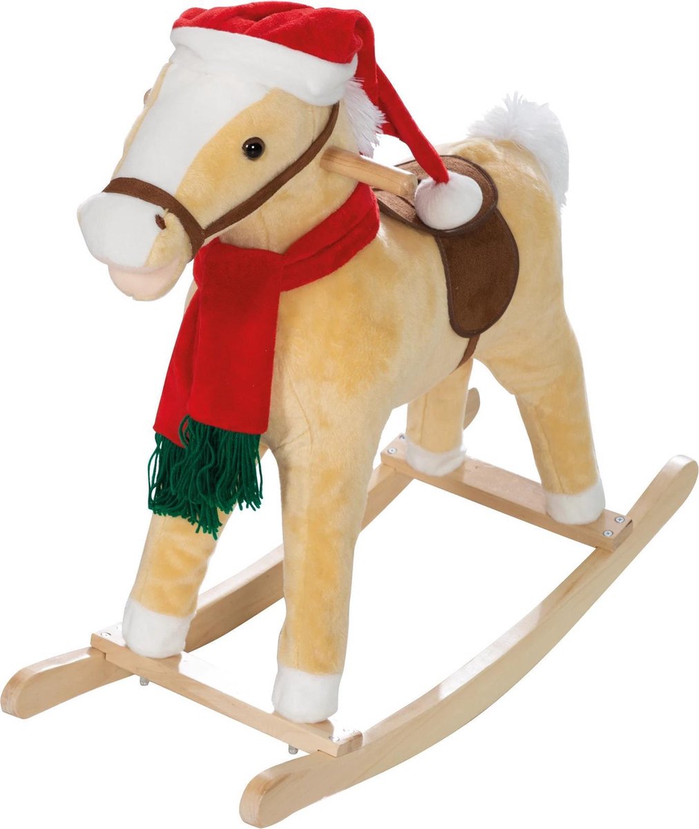 Roba Hobbelpaard Kerstmis Junior 73 X 31 X 63 Cm Hout/textiel
