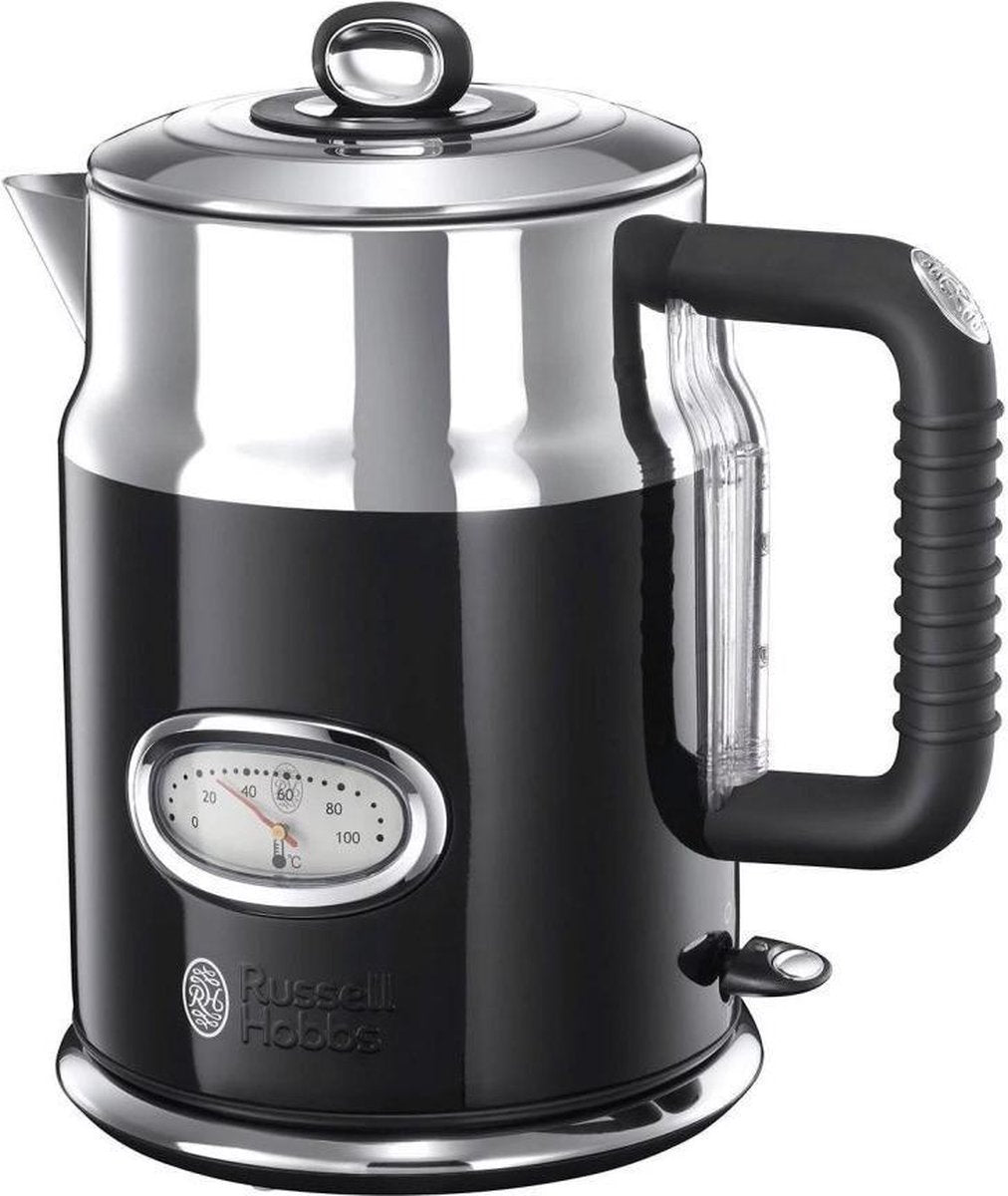 Russell Hobbs - Grote retro Waterkoker - Classic Noir