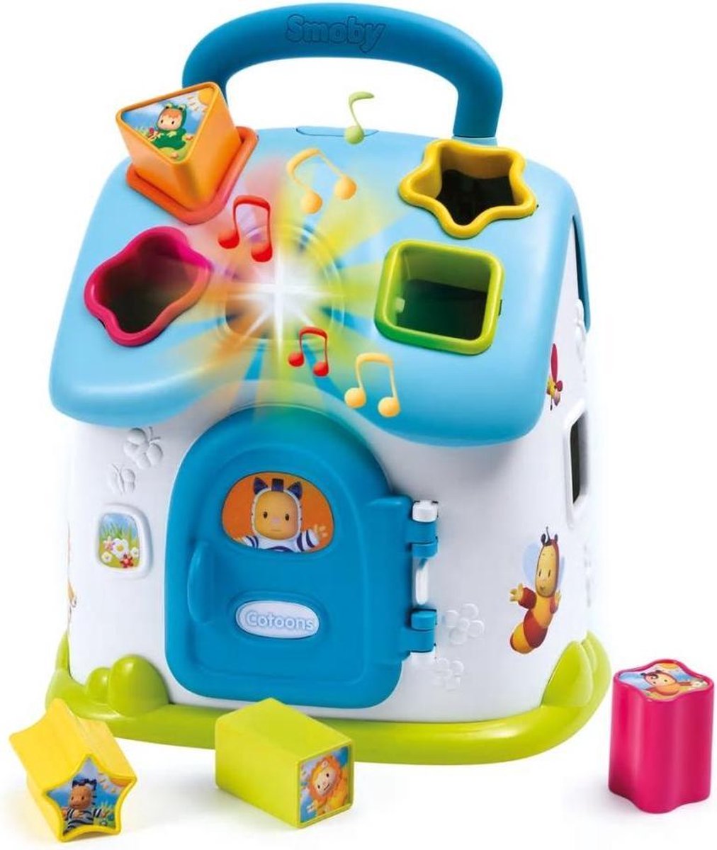 Smoby Cotoons Vormen sorteerhuis blauw 110403