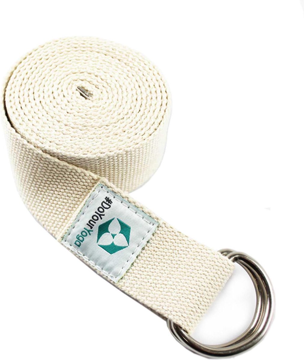 #DoYourYoga - Yogariem - »Madira« - 100% katoen met stabiele metalen ringsluiting - 260 x 3