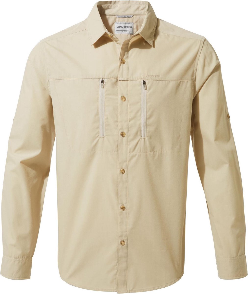 Craghoppers Outdoorshirt Kiwi Boulder Heren Lichtbruin Maat S