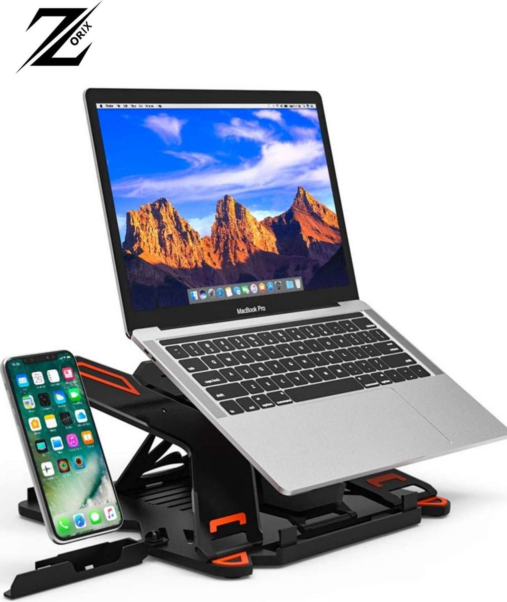 ZORIX®-Verstelbare Ergonomische Laptop/Notebook Standaard Universeel - Lichtgewicht laptop Apple Macbook Pro/Air