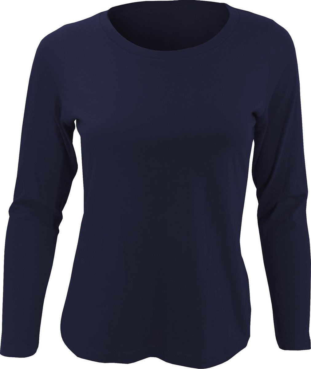 SOLS Dames/dames Majestic T-Shirt met lange mouwen (Marine)