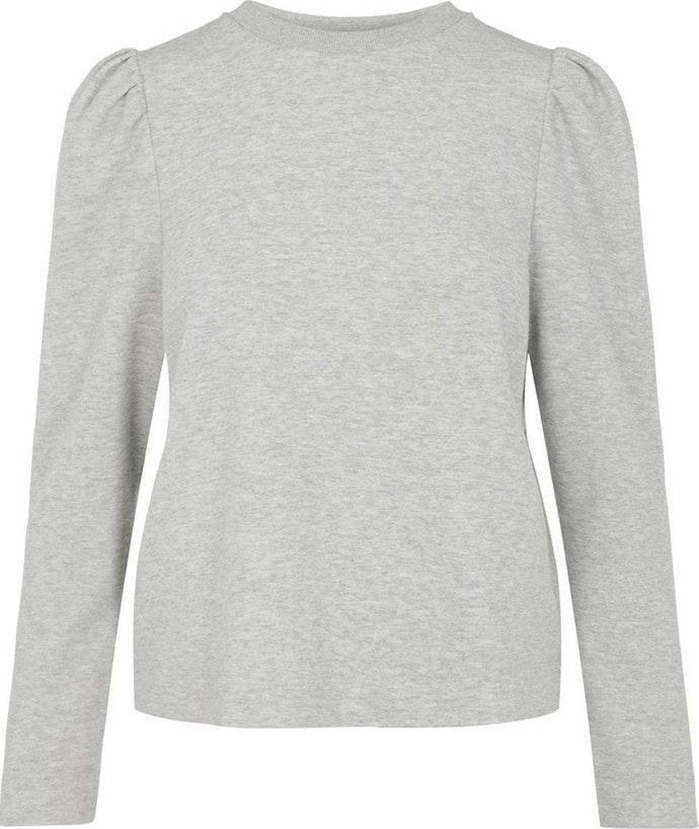 Objmeza L/s Pullover 114 23035218 Light Grey Melange