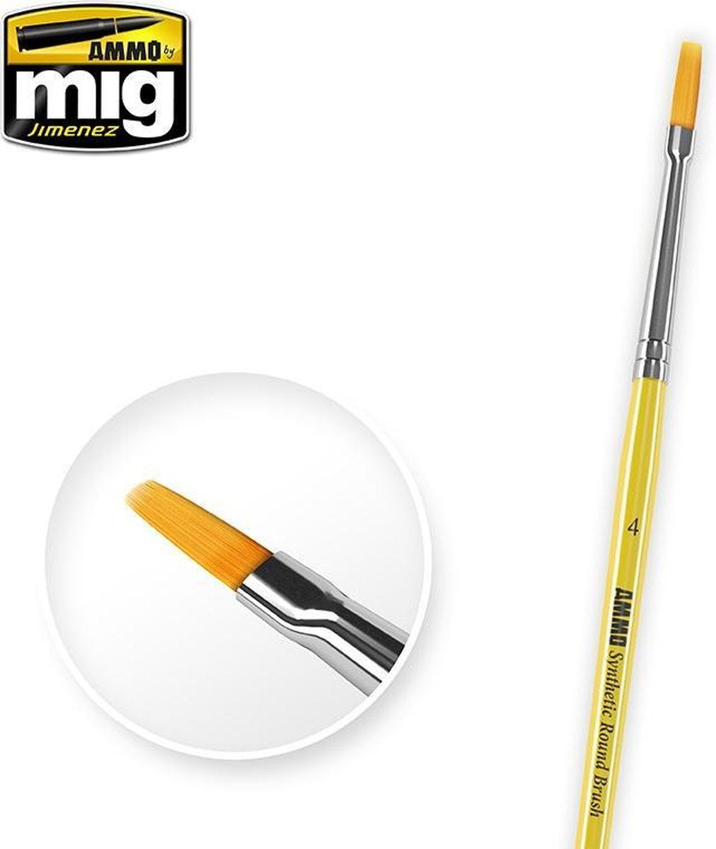 Mig - 4 Syntetic Flat Brush (Mig8620)