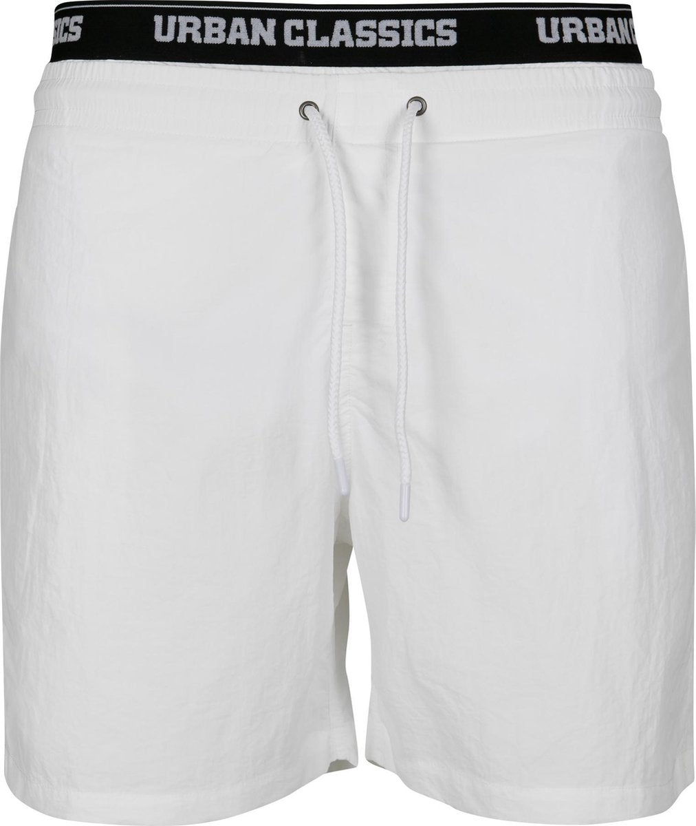 Heren zwembroek Two in One Swim Shorts wit
