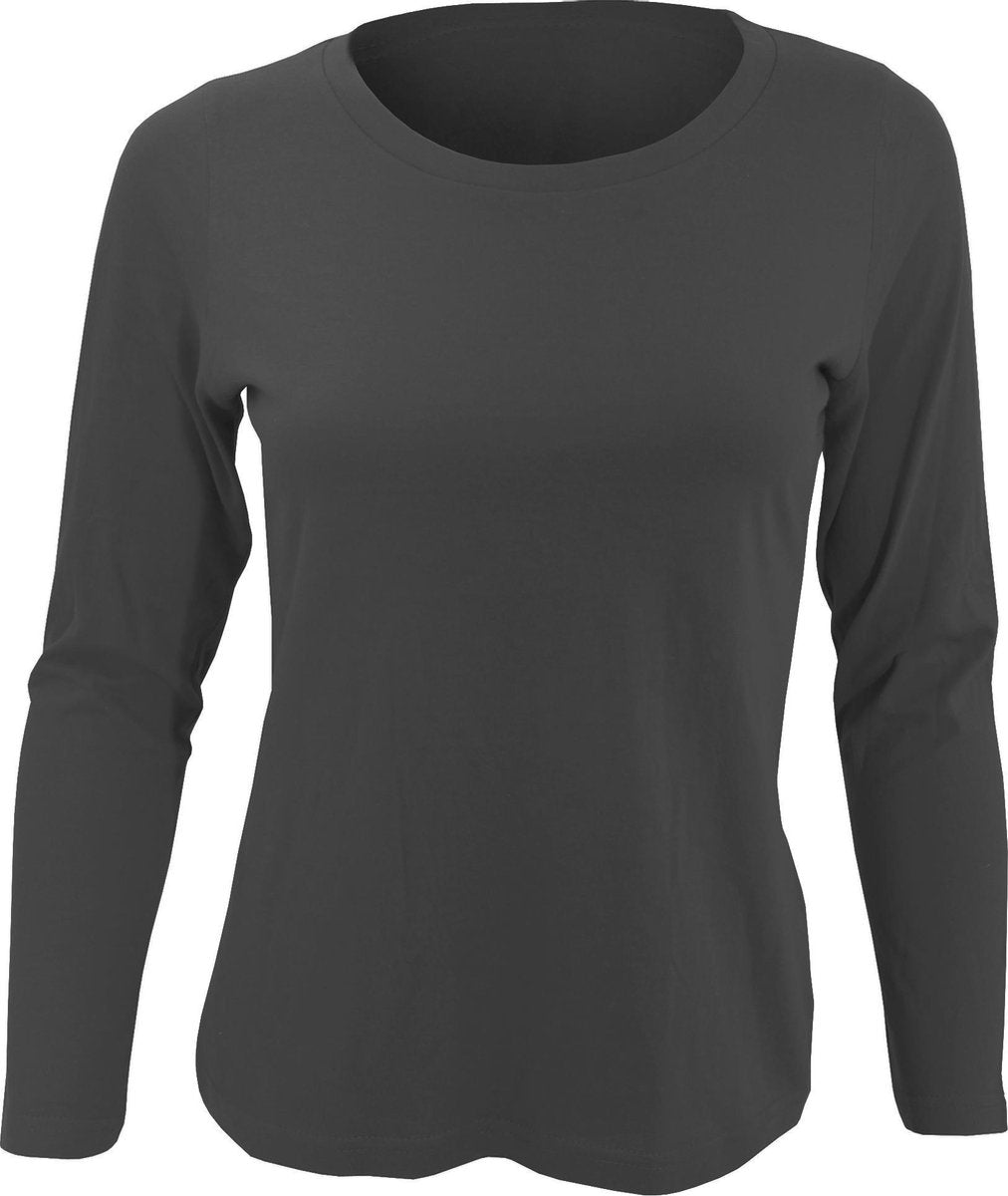 SOLS Dames/dames Majestic T-Shirt met lange mouwen (Donkergrijs)