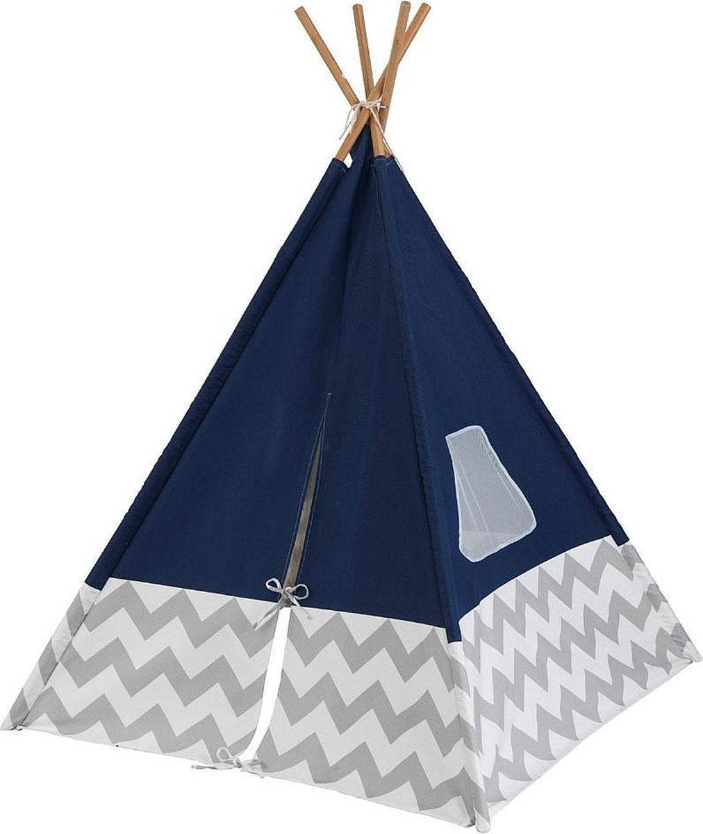 KidKraft Tipi Deluxe marineblauw - Speeltent