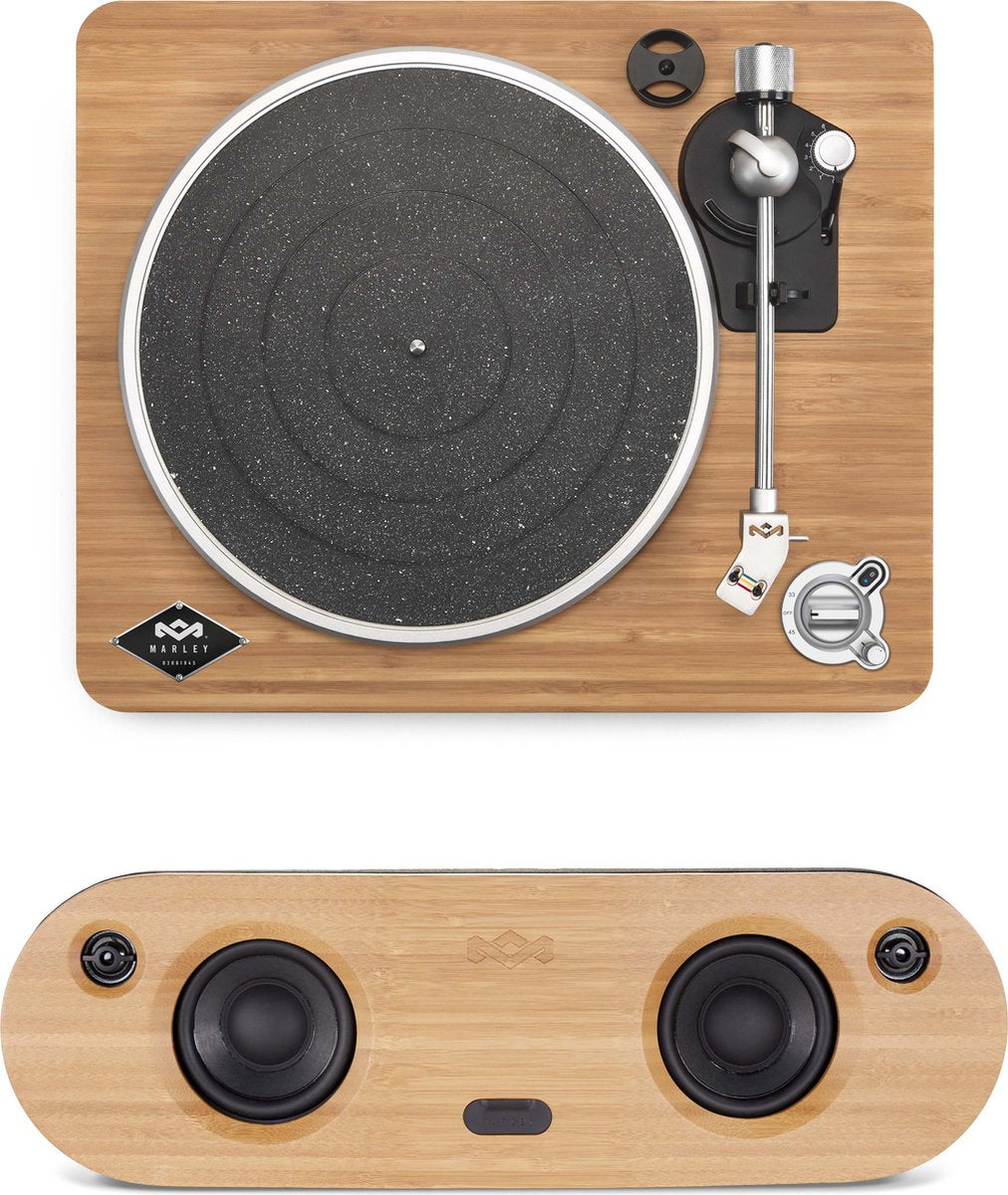 House of Marley Stir It Up bluetooth platenspeler en Bag of Riddim 2 bluetooth speaker Bundel