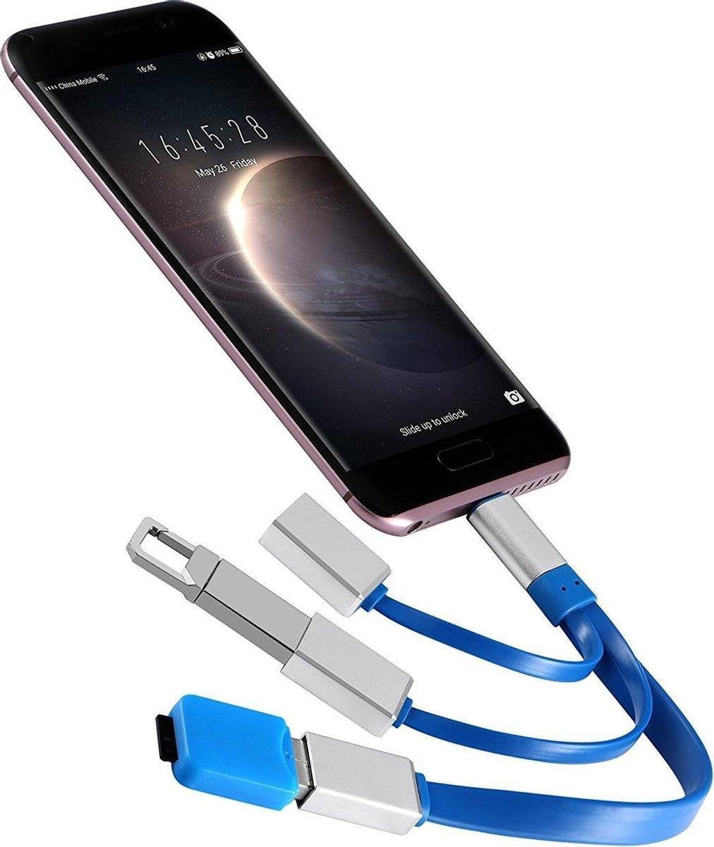 3-Port -USB-C Hub Adapter voor Macbook--USB 3.0 - 5 Gbps-USB-C naar USB-A adapter OTG Converter-Zwart