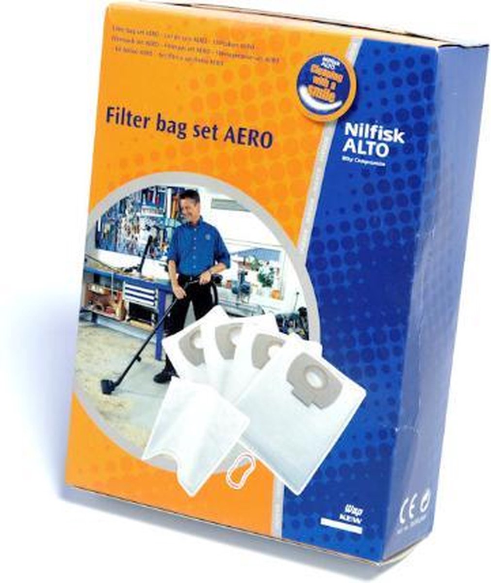 Nilfisk Alto stofzuigzakken origineel - 4st - voor oa. Aero20
