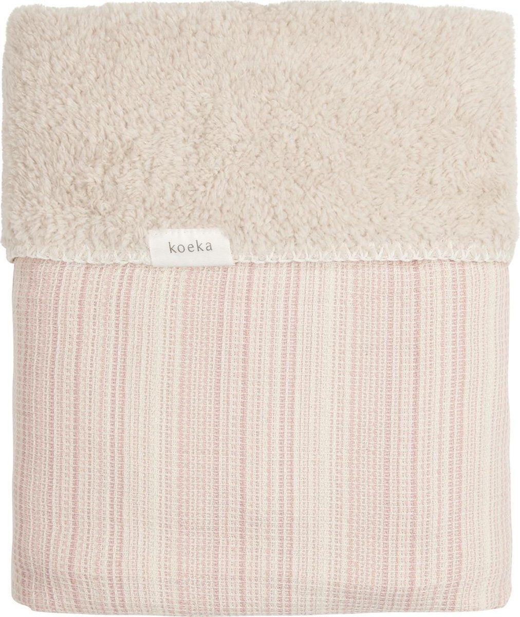 Koeka Wiegdeken Maui teddy - old pink/soft sand 75x100cm