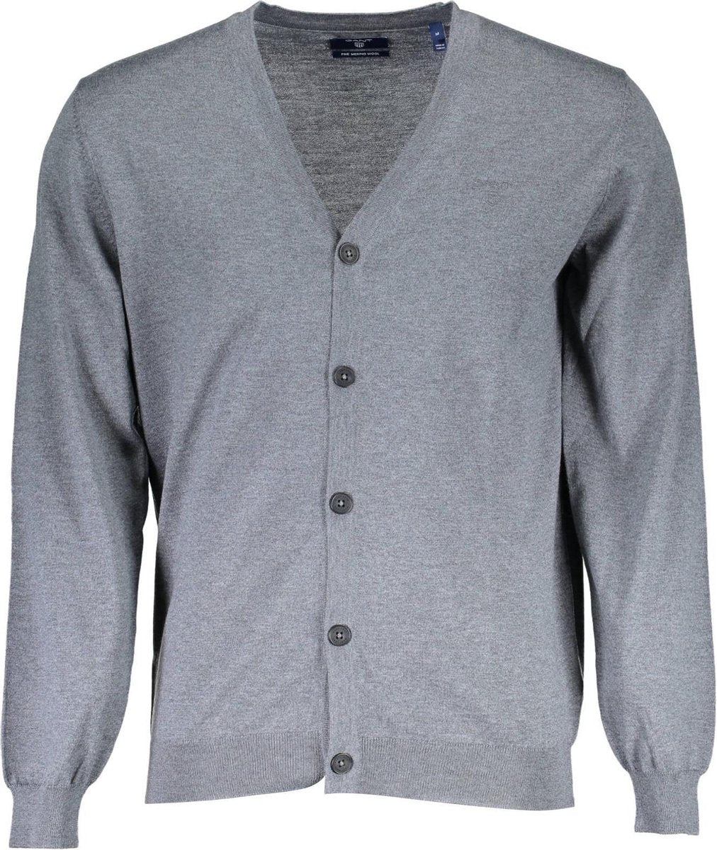 Gant Cardigan Grijs M Heren