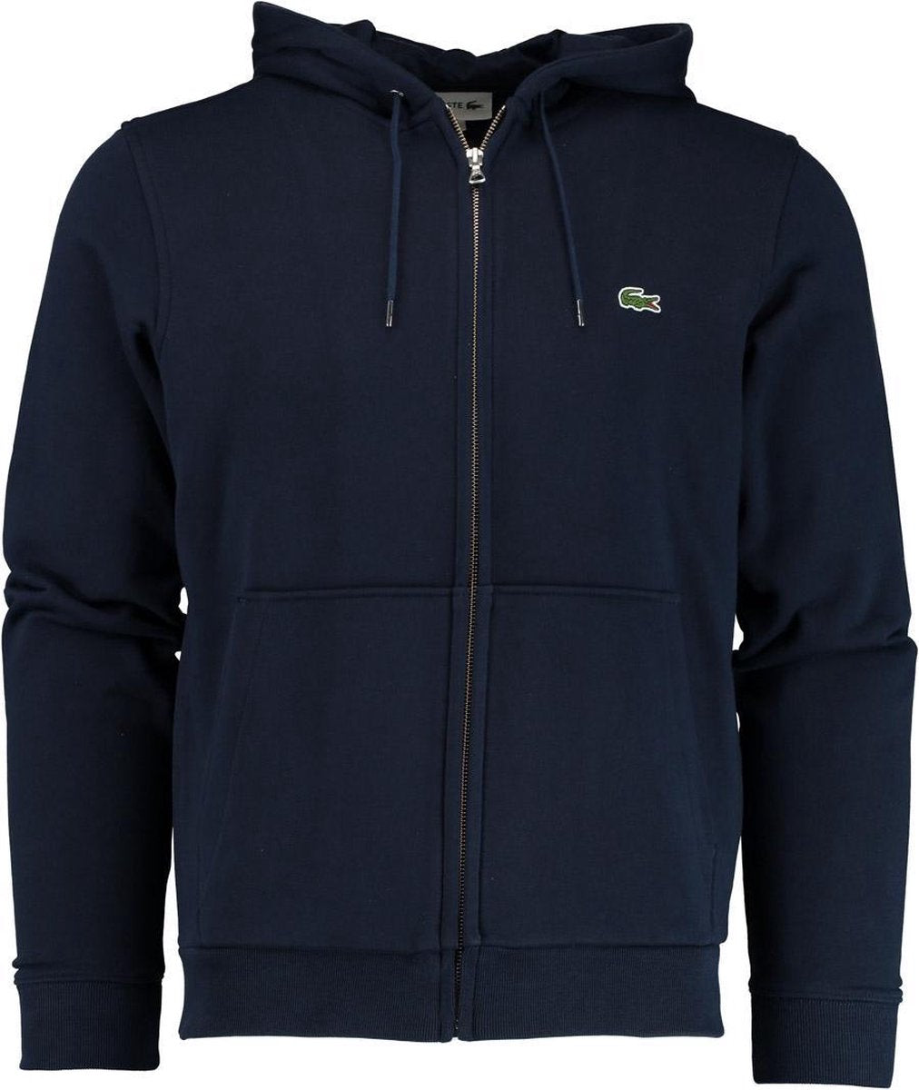 Lacoste Heren Sweatvest - Navy Blue - Maat S