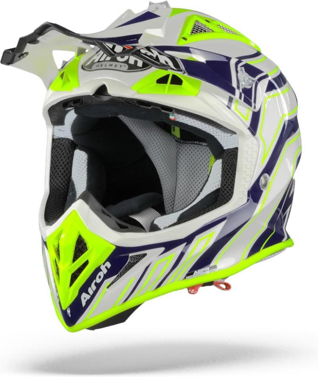 Airoh Aviator Ace Art Blue Gloss Motocross Crosshelm - Motorhelm - Maat XL