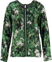 Geisha blouse shirt groen multi - Maat XS