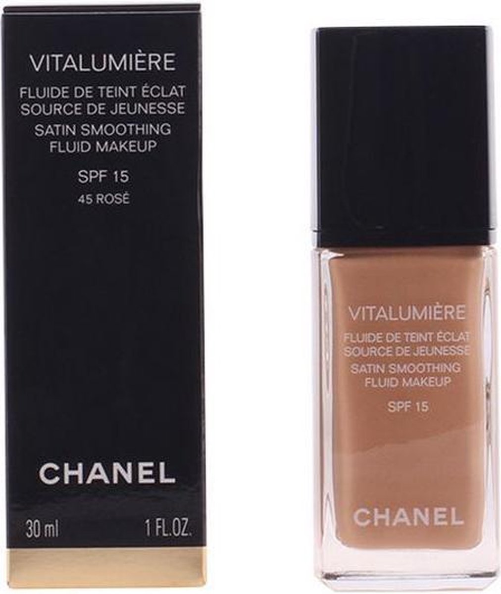 CHANEL VITALUMIÈRE FLUIDE SPF15 FOUNDATION - 45 ROSE