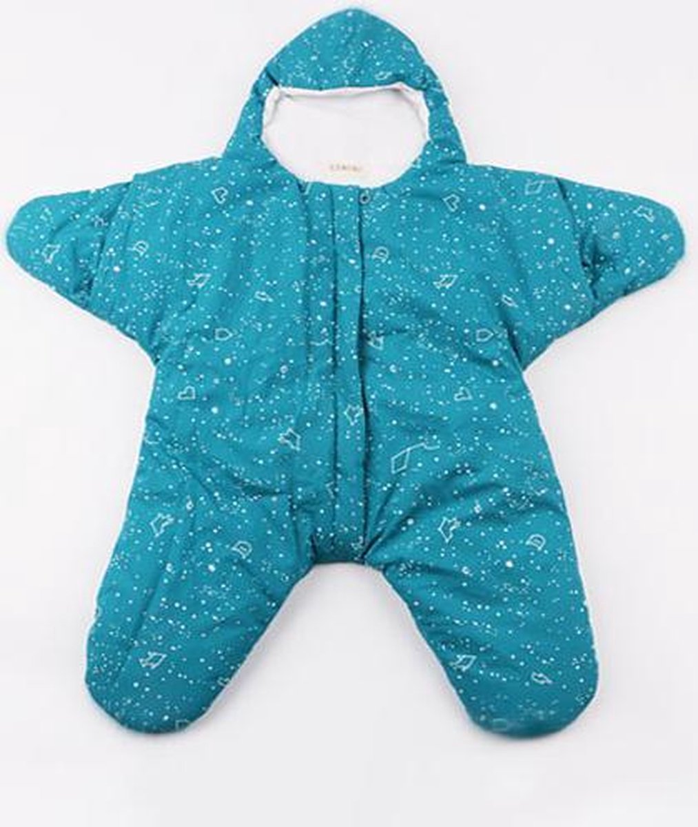 Baby slaapzak - Ster - Blauw - 3-7 mnd