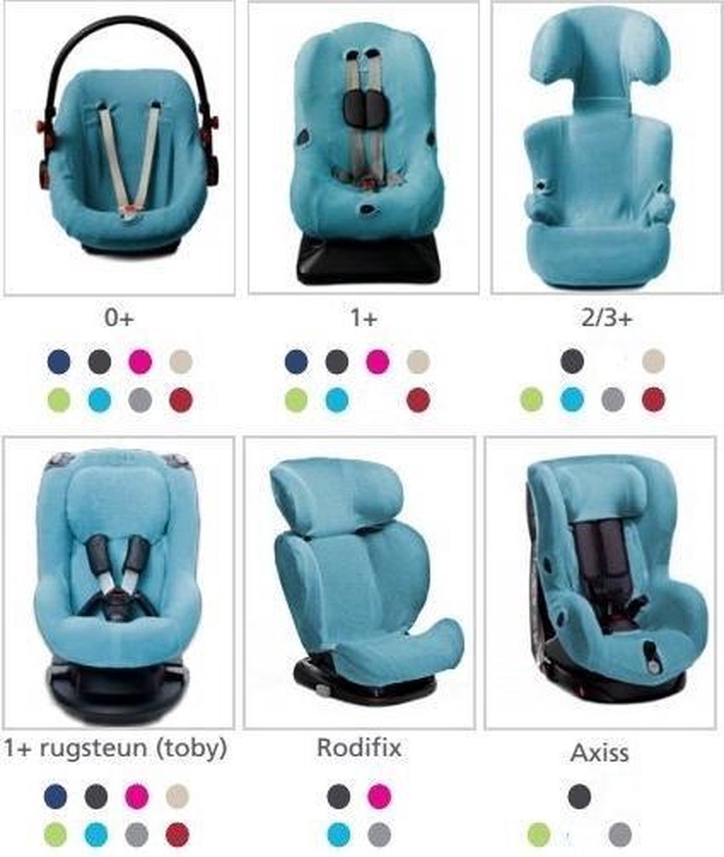 Briljant Baby Autostoelhoes badstof - maat 1 lime