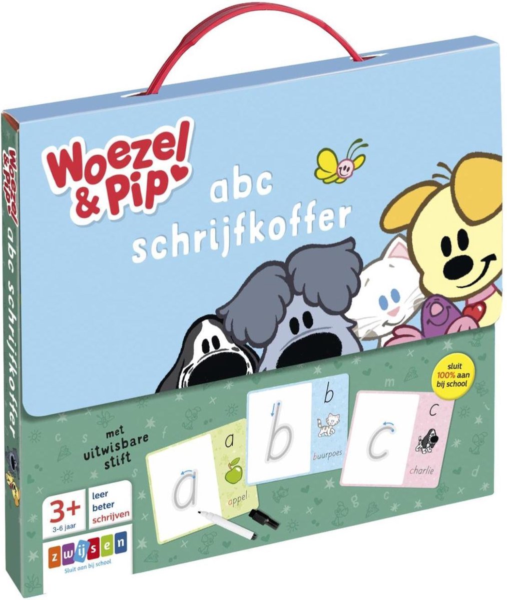 Woezel & Pip  -   abc schrijfkoffer