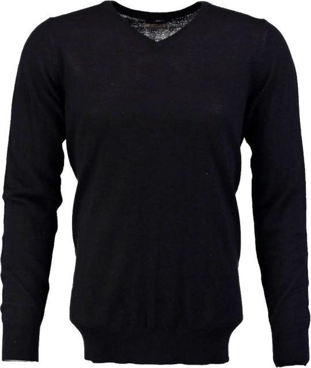 Dstrezzed dunnere zachte donkerblauwe trui fine merino - Maat  XXL