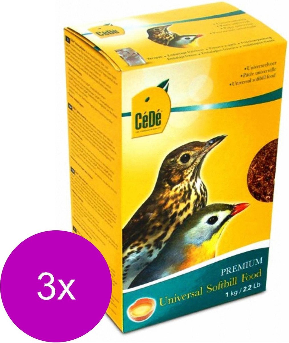Cede Universeelvoer - Vogelvoer - 3 x 1 kg