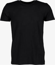Unsigned heren T-shirt organic katoen - Zwart - Maat XXL