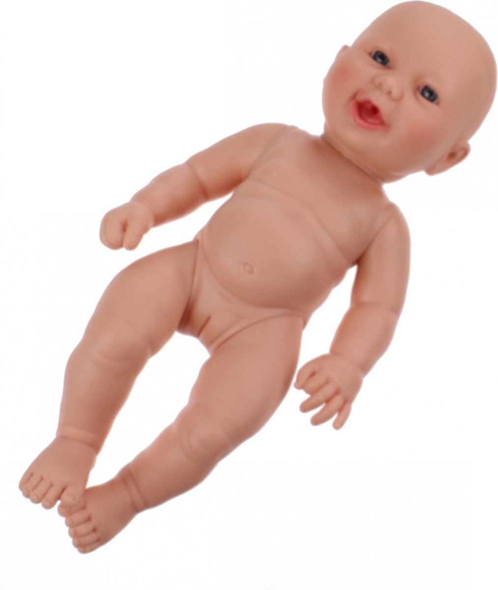 Berjuan Babypop Newborn 30 Cm Meisjes Vinyl Nude