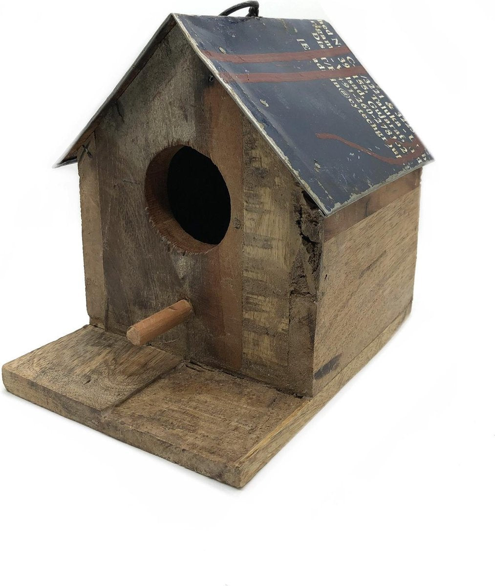 green-goose Vogelhuis | Gerecycled Nesthuis | Duurzaam | Blauw