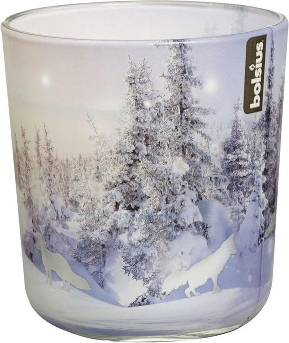 Bolsius geurglas 97/91mm sneeuw