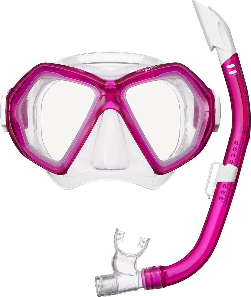 ReefTourer Snorkelmasker Duikbril Snorkelset RC-0107- roze