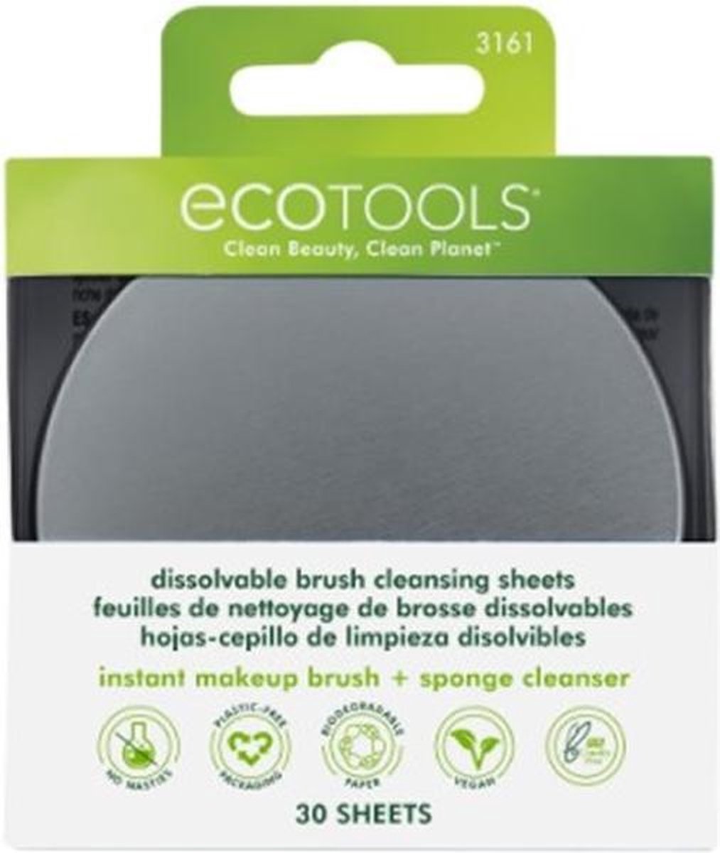 Ecotools Dissolvable Brush Cleansing Sheets 30 Ud