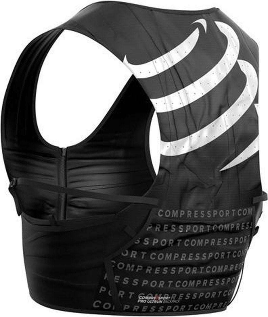Compressport Ultrun S Pack Racevest Unisex Zwart (Inclusief 2 softflasks) | 2 Liter