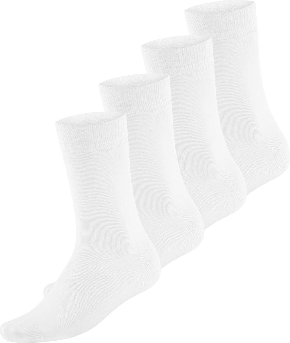 Sport Sokken Bamboe Wit - 4 paar - 39-42 - Bambocks