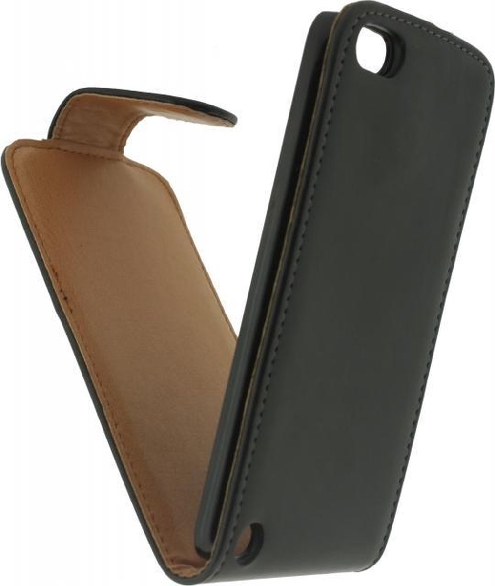 Xccess Leather Flip Case Black voor Apple iPod Touch 5G