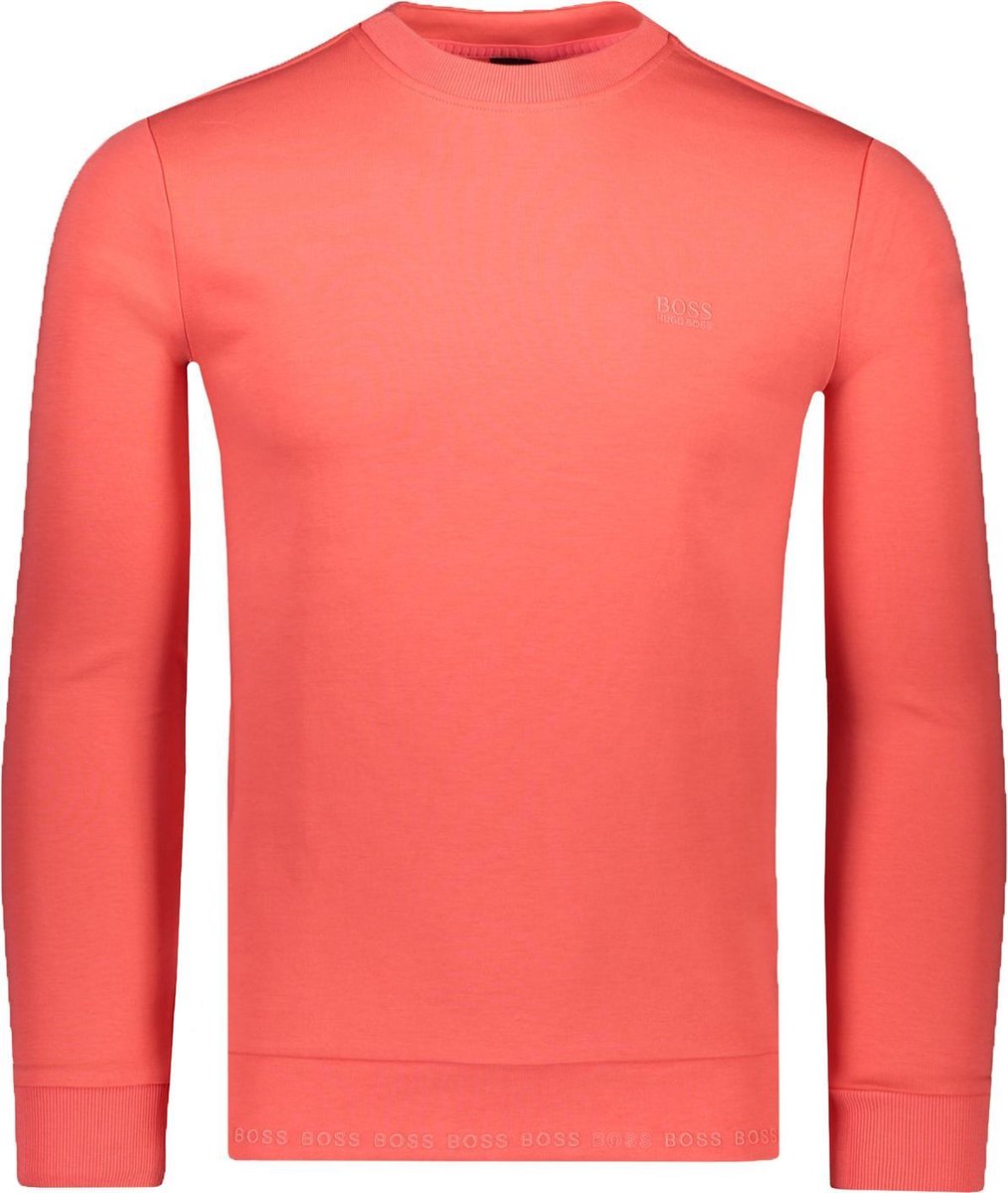 Hugo Boss  Sweater Roze Roze Normaal - Maat XL - Heren - Herfst/Winter Collectie - Katoen;Poleyester;Elastaan