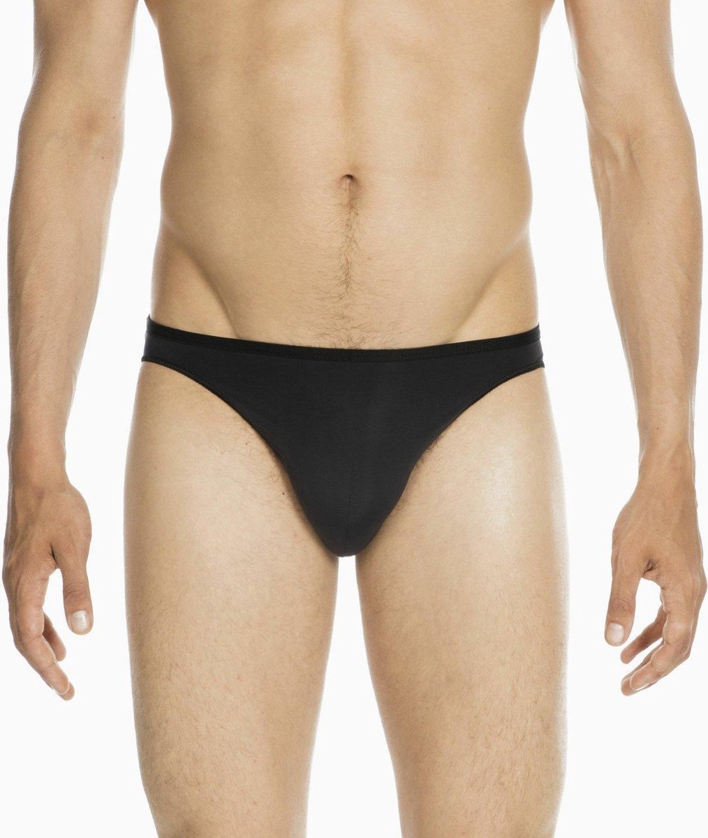 HOM PLUMES Micro Slip Zwart Polyamide En Elastaan - L