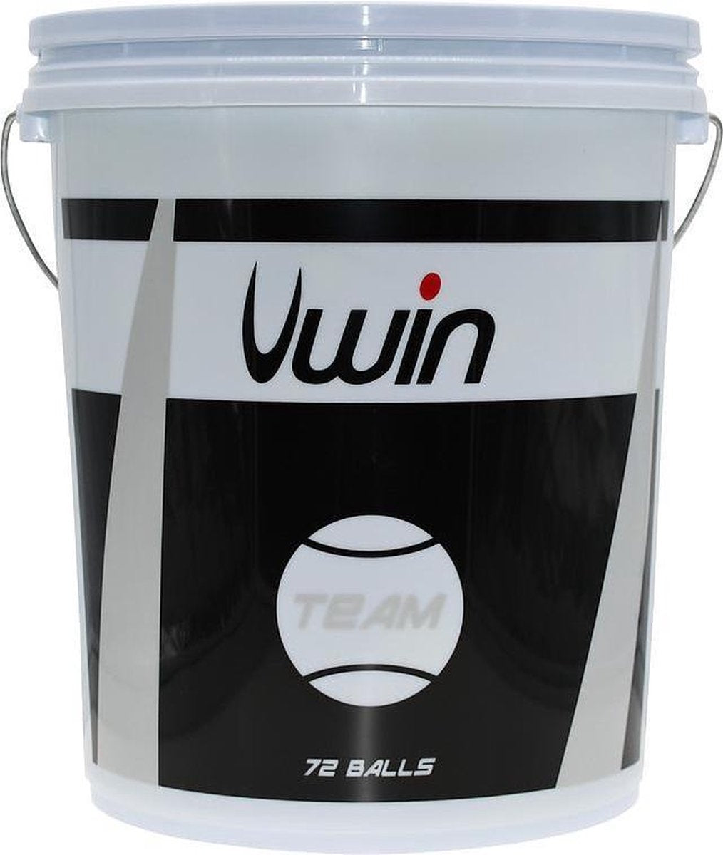 Uwin Tennisballen Team Rubber/vilt Geel 72 Stuks