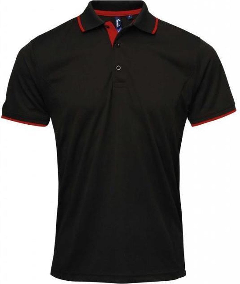 2 x Women's contrast Coolchecker® polo