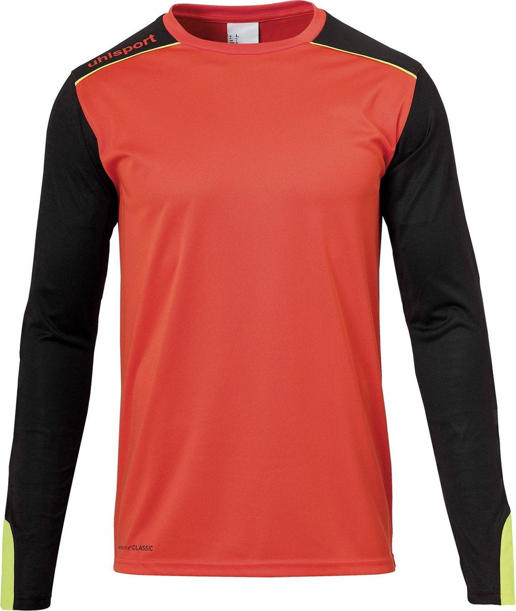 Uhlsport Tower Keepershirt Lange Mouwen Kind Dynamic Oranje-Zwart-Fluo Geel Maat 128