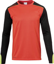 Uhlsport Tower Keepershirt Lange Mouwen Kind Dynamic Oranje-Zwart-Fluo Geel Maat 128