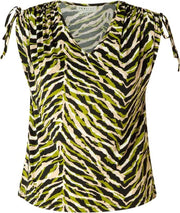 ES&SY Noele T-shirt - Green/Multi-Colour - maat 38