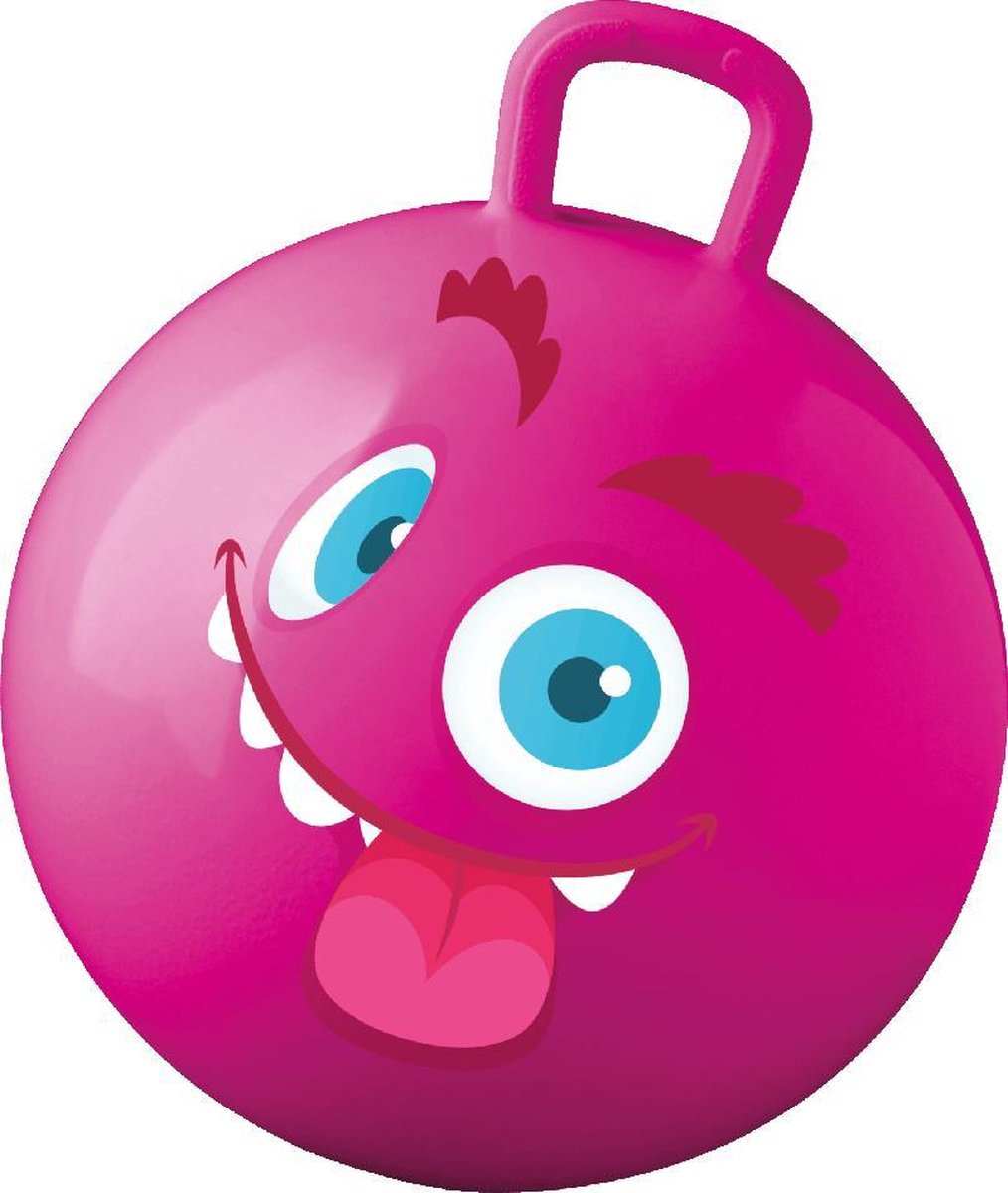 Skippybal Smiley face 50 cm | roze