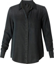 YESTA Harper Blouse - Washed Black - maat 1(48)