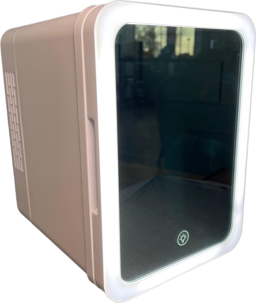 Skin up fridge- Skincare fridge - Mini fridge -Makeup- 4L-  LED MIRROR