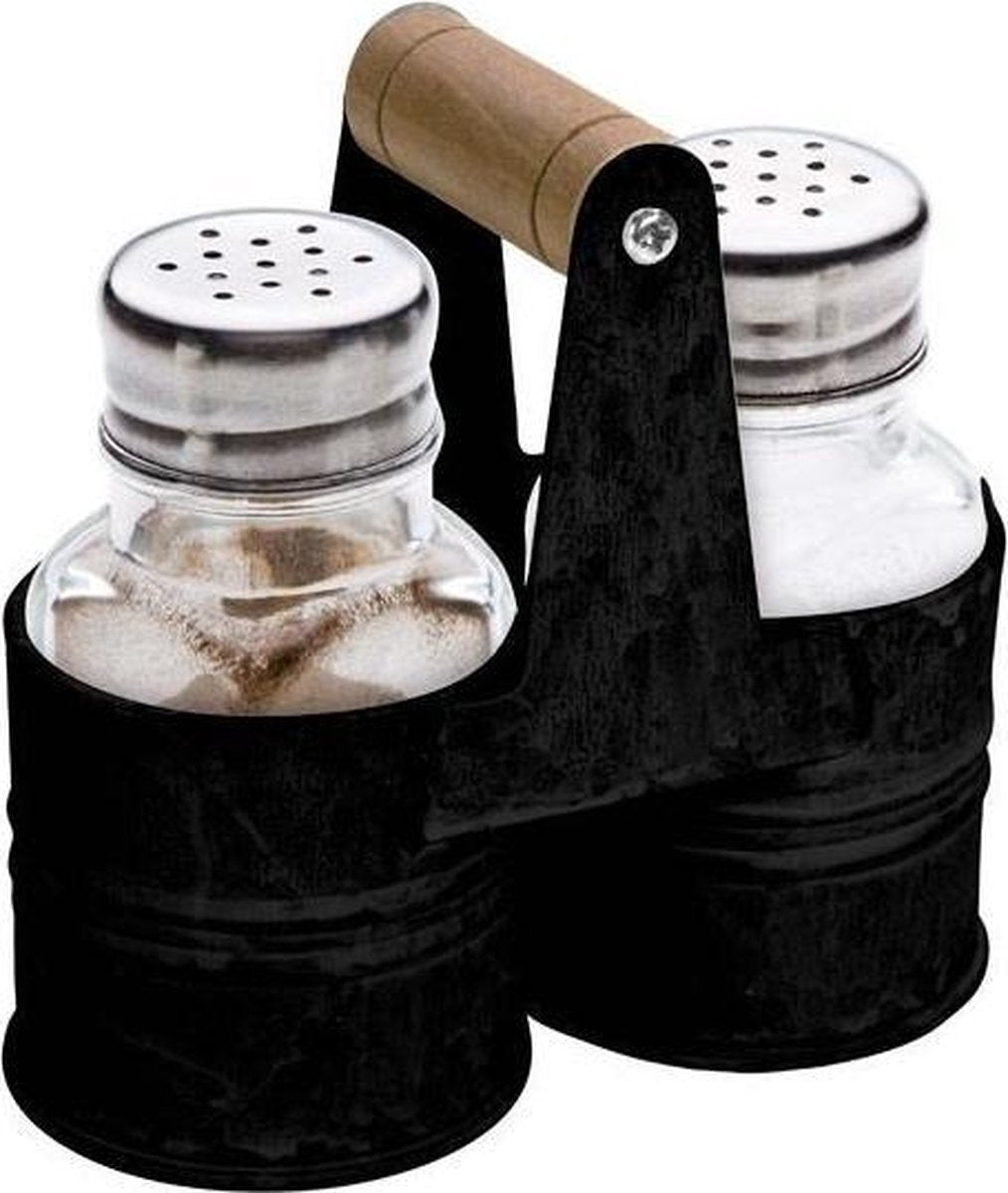 Peper en zout set 3dlg Zwart