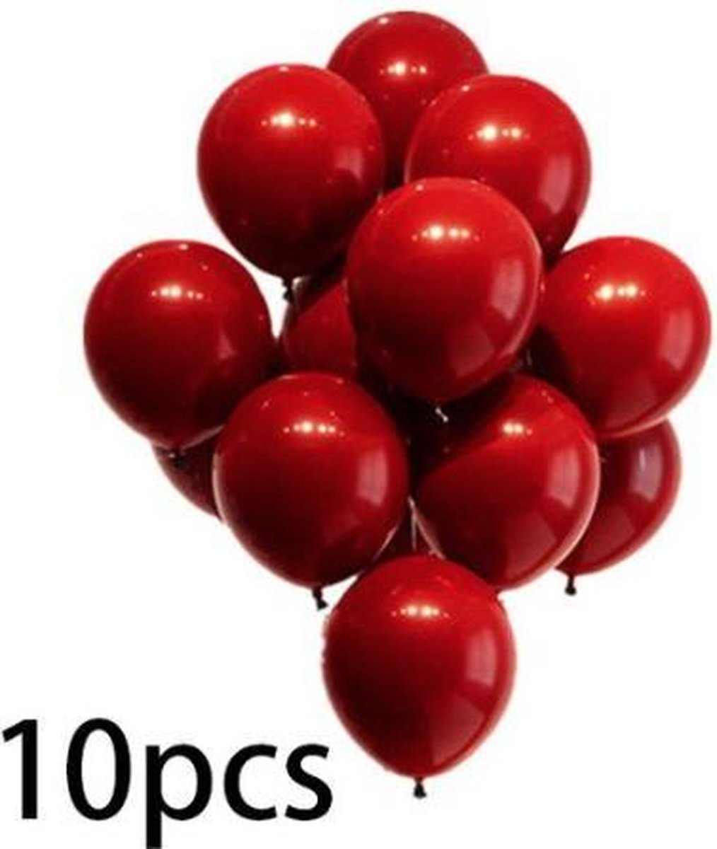 Ballonpakket '10 Stuks Rood' (92077)