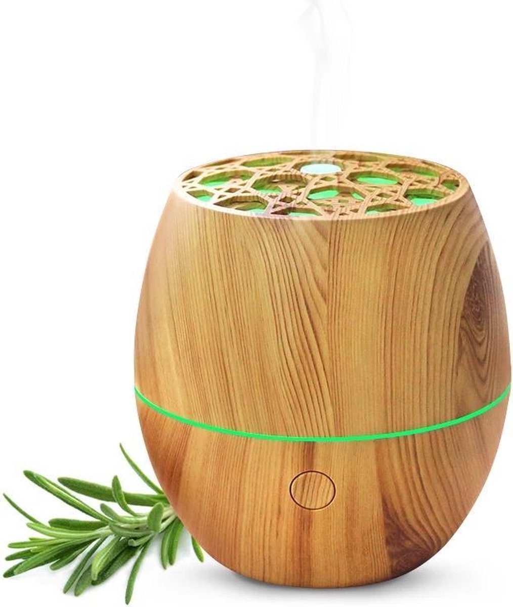 Aroma Diffuser + Neutriherbs Etherische olie 10ML - Geurverspreider - Luchtbevochtiger Aroma therapie - Aromavernevelaar