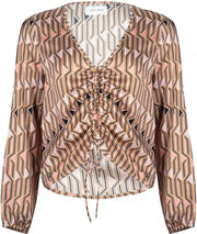 Jacky Luxury Drawstring top