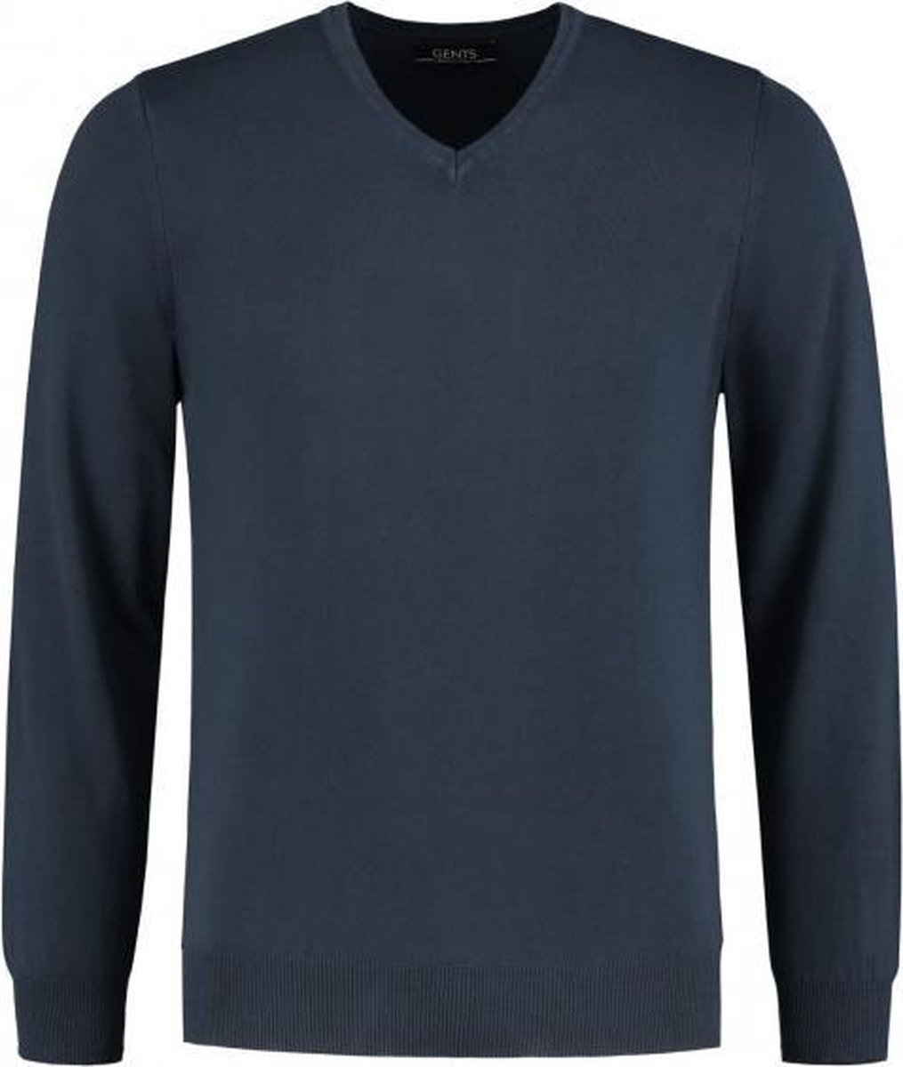 GENTS | Trui Heren V-neck Navy 0072 Maat M 39/40